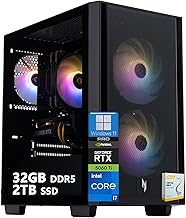 Nitro 60 Gaming Desktop Computer | Intel 20-Core i7-14700F | 32GB DDR5 2TB SSD | NVIDIA GeForce RTX 5060 Ti 16GB GDDR7 DLSS4 (Up to 759 AI Tops) | DisplayPort Wi-Fi 6 Win11 Pro w/DLCA Accessory