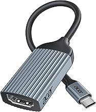 USB-C to HDMI Adapter 4K@60Hz, (High Speed, Thunderbolt 3/4) Type C to HDMI Converter Compatible with MacBook Pro/Air, iPhone 16 15 Pro/Max, iPad Pro/Air, Surface, Dell XPS, Chromebook and More