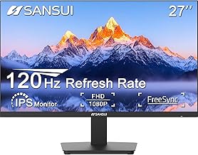 Sponsored Ad - 27 Inch Monitor, IPS 120Hz Computer Monitor Full HD 1920 x 1080P with HDMI DP Interfaces, Eye Care, Frameless, 100 x 100mm VESA Mountable (HDMI Cable Included)