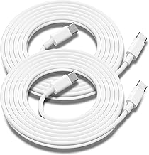 USB C to USB C Charging Cable for Apple 2Pack 10ft, Long Type C to C Fast Charger Cord for iPhone 16 E/17/Air/15/Pro/Plus/Pro Max, for MacBook Pro/Air, for iPad Pro12.9/11in,Air 4/5,Mini 6/7 60W