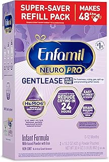 NeuroPro Gentlease Baby Formula, Brain Building DHA, HuMO6 Immune Blend, Designed to Reduce Fussiness, Crying, Gas & Spit-up in 24 Hrs, has Prebiotics to Promote Softer Stools, Baby Milk, 30.4 Oz Refi