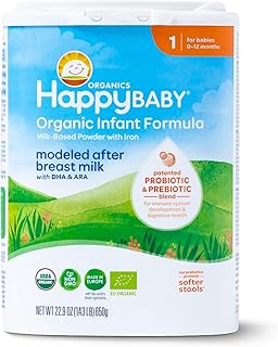 Sponsored Ad - Organics Stage 1 Infant Formula, 0-12 Months, Milk Based Organic Baby Formula Powder with Iron, Probiotics & Prebiotics for Immune & Digestive Support, 22.9 Ounce (Pack of 1)