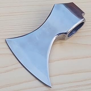 Steel Craft White ESTWING SPORTSMAN'S Hatchet Custom Hand Made HIGH Carbon Steel Tomahawk Viking Axe Head with Leather Sheath