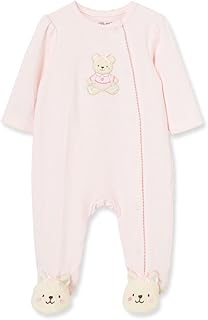 Little Me Clothes for Baby Girls' 100% Cotton Scratch-Free Tag Footie Sleeper, Preemie to 9 Months