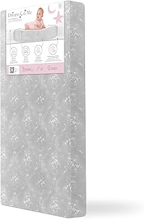 Dream On Me Snooze Crib & Toddler Mattress – Extra Firm Thermo-Bonded Fiber Core, Waterproof Vinyl Cover, GREENGUARD Gold & JPMA Certified, Fits Full Size Cribs & Toddler Beds