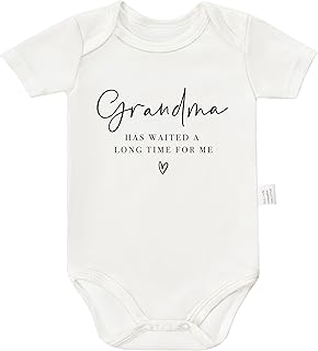 Grandma Has Waited A Long Time for Me Infant Bodysuit, Funny Baby Clothes, Nana Clothing, Boys Girls Baby Outfits