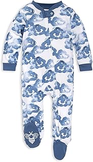 Burt’s Bees Baby Boys' One-Piece Sleep and Play 100% Organic Cotton PJs