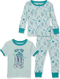 Disney | Marvel | Star Wars Boys and Toddlers' Snug-Fit Cotton Pajama Sleepwear Sets, Multipacks