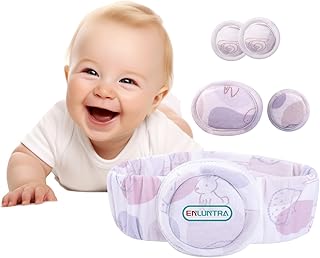 Hernia Belt for Baby，Umbilical Hernia Belt with Convex Covered Compression Pads ，Breathable Baby Belly Band，Adjustable Newborn Belly Support Band Wrap with 4 Hernia Packs(PURPLE-Small)