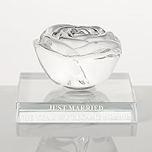 Sponsored Ad - Wedding Gifts for Couples-Mr&Mrs, Crystal Rose with Led Stand Decoration Memorial, Best Bride & Groom Engagement Souvenir Gifts Ideas (3.93 x 3.93 Inch
