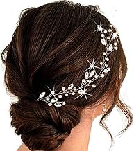 Rhinestone Bride Wedding Hair Vine Silver Crystal Hair Piece Bridal Hair Accessories for Women