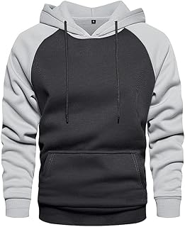 Sponsored Ad - Men's Solid Pullover Hoodies Sports Soft Blend Fleece Hooded Sweatshirts with Kangaroo Pocket
