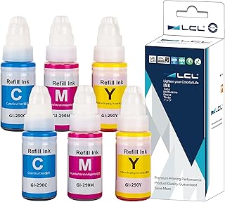LCL GI-290 Ink Bottles Replacement for Canon GI 290 GI290 290 Ink Refill Bottles Compatible with Canon Megatank G3200 G4210 G1000 G1100 G1200 G1310 G1400 G1800 G1810 G1900 G2000 G2100 G2200 (2C2M2Y)