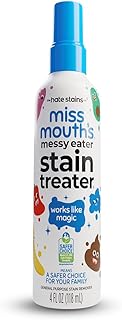 Miss Mouth's Messy Eater Stain Treater Spray - 4oz Stain Remover - Newborn & Baby Essentials - No Dry Cleaning Food, Grease, Coffee Off Laundry, Underwear, Fabric