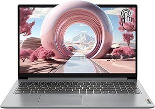 2024 IdeaPad 1 Gen 7 Laptop, 15.6" FHD Touchscreen, Intel Core i3-1215U, 16GB RAM, 512GB SSD, SD Card Reader, HDMI, Webcam, Wi-Fi 6, Windows 11 Home, Grey