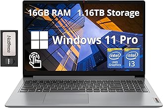 Sponsored Ad - Ideapad 1i 15.6" FHD Touchscreen Laptop, Intel i3 1215U, 16GB RAM, 1.16TB Storage(1TB SSD+160GB Docking Station Set), Intel UHD Graphics, Full Size Keyboard, Win11 Pro, Gray