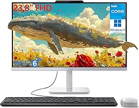 24 23.8" Fhd All-in-One Desktop Computer for Home Office, Intel Processor 8-Core (Beat i5-1140g7), 32gb Ddr4 Ram, 1tb Pcie Ssd, WiFi 6, Bluetooth, Business Aio, Windows 11 Pro, Vent-Hear