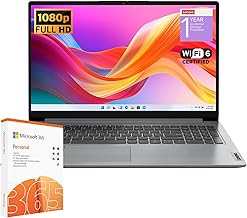 Sponsored Ad - IdeaPad 1 Student Laptop, Intel Dual Core Processor, 20GB RAM, 1TB SSD + 128GB eMMC, 15.6" FHD Display, 1 Year Office 365, Windows 11 Home, Wi-Fi 6, Webcam, Bluetooth, SD Card Reader, G
