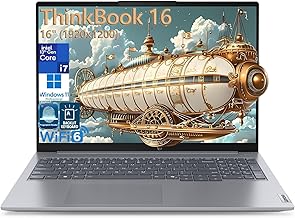ThinkBook 16 16" FHD+ Business Laptop Computer, 13th Gen Intel 14-Core i7-13700H, 32GB DDR5 RAM, 1TB PCIe SSD, WiFi 6, Thunderbolt 4, Backlight KB, Fingerprint Reader, Windows 11 Pro, vent-hear