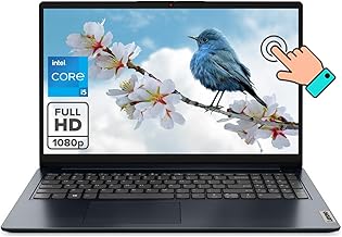 Ideapad, 15.6" FHD Touchscreen Laptop, 12th Gen Intel Core i5-1235U 10-core Processor, 8GB RAM, 512GB SSD, Intel Iris Xe Graphics, Wi-Fi 6, Windows 11 S, Abyss Blue, EAT Mouse Accessories