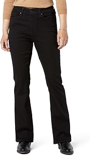 Gold Women's Size Modern Bootcut Jeans Mid-Rise Stretch Denim (Standard and Plus), Black Opal 5d, 16 Short