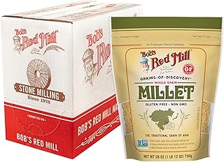Bob's Red Mill Whole Grain Millet, 28oz (Pack of 4) - Whole Grain, Vegan, Kosher