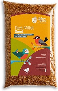 Sponsored Ad - Red Millet (5 LBS) for Birds Cardinals, Chickadees, Nuthatches, Woodpeckers and Songbirds