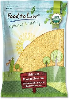 Food to Live Organic Hulled Millet, 10 Pounds – Whole Grain Seeds, Non-GMO, Kosher, Raw, Bulk, Product of the USA