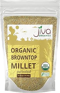 Sponsored Ad - Jiva Organics Browntop Millet 2 LB Bag | Whole Grain, Gluten-Free & Organic | Protein & Fiber-Rich Superfood for Healthy Indian Cooking