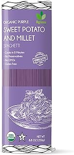 Big Green Organic Food- Organic Purple Yam + Millet Spaghetti, Premium Ube, Gluten-Free, Vegan (3)
