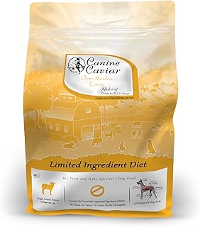 Canine Caviar - Open Meadow: Lamb & Pearl Millet Alkaline Dry Dog Food, Limited Ingredients, Gluten-Free, Based on Science & Research, Veterinary Alternative Diet (4.4 Pound Bag)