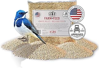 | Four Seasons | White Millet | Wild Bird Food | Backyard Songbird | 3 Pounds