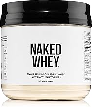 NAKED Whey 1Lb - Only 1 Ingredient, Grass Fed Whey Protein Powder, Undenatured, No Gmos, No Soy, Gluten Free, Stimulate Growth, Enhance Recovery - 15 Servings
