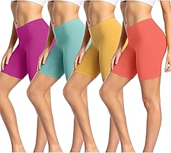 Sponsored Ad - wirarpa Women's Cotton Boy Shorts Underwear Anti Chafing Soft Biker Short Plus Boy Shorts Panties 4 Pack