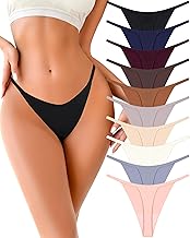 UNDER THE SEA 10 Pack G String Thongs for Women Seamless Underwear Low Rise No Show Thong Stretch Womens Panties Sexy XS-XL