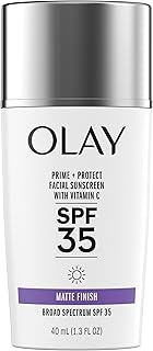 Prime & Protect SPF 35 Face Sunscreen, 40 mL (1.3 FL OZ), Matte Finish SPF Makeup Primer and Lightweight Sunscreen for All Skin Types