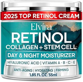 Sponsored Ad - Retinol Anti Aging Face Moisturizer- Collagen Cream With Stem Cell & Hyaluronic Acid, Instant Face Lift Cream for Skin Tightening and Firming, Wrinkle Smoother for Women & Men, 1.85 Fl 