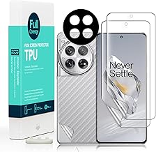 Screen Protector For Oneplus 12 5G 6.82"[2 Pack],Flexible TPU Film,With 1Pc Camera Lens Protector,1Pc Back Film,Bubble Free,Easy to install