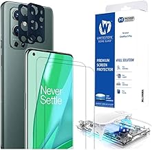 [2+2] Tempered Glass Screen Protector and Camera protector for OnePlus 9 Pro, Full 3D Curved Edge Exclusive Solution, Upgraded Install Kit by Whitestone for OnePlus 9 pro - Four Pack