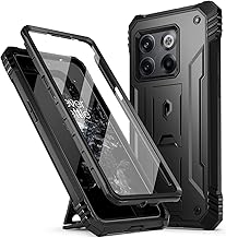 Sponsored Ad - Revolution Series Designed for Oneplus 10T Case, Full-Body Rugged Dual-Layer Shockproof Protective Cover with Kickstand and Built-in-Screen Protector, Black