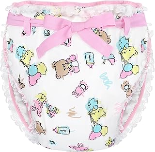 Sponsored Ad - Silky Adult Ribbon Omutsu Diaper Wrap Cover Washable Adjustable Reusable Waterproof - Baby Cuties XL