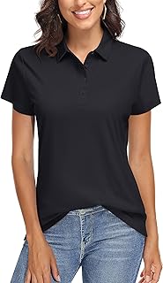 Women's Golf Polo Shirts Short Sleeve UPF 50+ Sun Protection Golf Shirts for Women Quick Dry Collared Polos