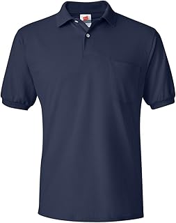Men's EcoSmart Pocket Polo Shirt, Short Sleeve Polo, 2-Pack
