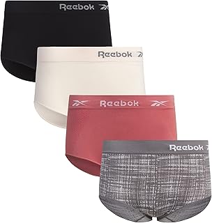 Sponsored Ad - Womens Briefs Underwear - 4 Pack Seamless Stretch Performance High Cut or Boyshorts Panties for Women (Sizes: S-XL)