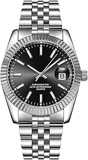 Sponsored Ad - Men's Classic Design Analog Quartz Watches Fashion Business Watch Stainless Steel Waterproof Date Casual Wrist Watch for Men