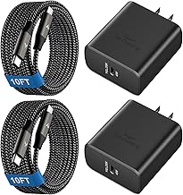 Sponsored Ad - 45W Super Fast Charger USB C, 45 Watt Type-C Android Phone Charger Fast Charging Block with 10FT Type C Cords for Samsung Galaxy S25 Ultra/S24 Ultra/S24+/S23 Ultra/S23+/S22 Plus/S20, Ta