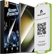 Sponsored Ad - 2 Pack Screen Protector for Samsung Galaxy S23 Ultra - Ceramic Film, Fingerprint ID Compatible, Easy Installation, Shock-Resistant, 3D Curved, Bubble Free