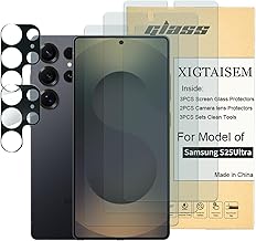 Sponsored Ad - 3+2Pack for Samsung S25Ultra Screen Protector,[6.9 inch Display] 3Pack Screen Protector and 2 Set Camera Lens Protector,2.5D Curved Edges, Case Friendly Tempered Glass Film,[9H Hardness