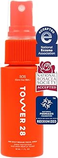 SOS Daily Rescue Facial Spray for Sensitive Skin, Hypochlorous Acid Spray Helps Visibly Reduce the Appearance of Redness and Breakouts, Travel Size Toner for Face, 1 FL Oz