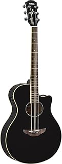 APX600 BL Thin Body Acoustic-Electric Guitar, Black